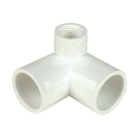 Thrifco Plumbing 3/4 Inch Slip x 1/2 Inch Threaded PVC Side Outlet Elbow SCH 40 8114272